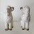 Pair of antique, early 20th century earthenware Staffordshire spaniels.