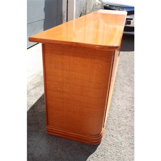 Bamboo & Wood Sideboard from Roberti Rattan, Italy, 1970s For Sale - Image 14 of 16