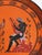 Large Greek Black-Figure Orange Terracotta Wall Plate with Classical Motif, 1970s For Sale - Image 12 of 18