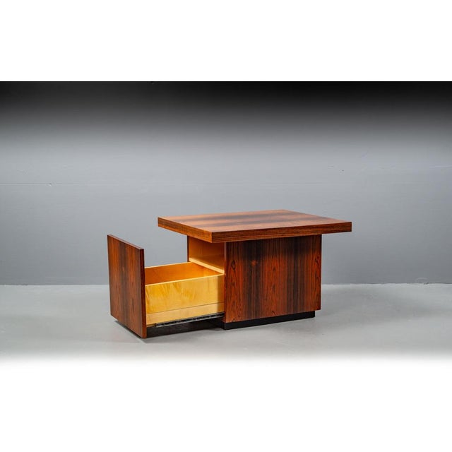 Rosewood Coffee Table with Secret Compartment, 1960s For Sale - Image 4 of 18
