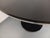 Wood Vintage Round Dining Table in Black Wood-Effect Melamine and Chrome Metal, Space Age/1970s Style, with Integrated Extension For Sale - Image 7 of 18