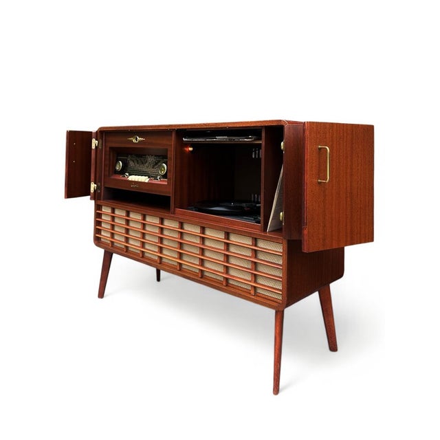 Mid-Century Type V 5097 Concerton Radio Gramophone, 1960s For Sale - Image 9 of 16