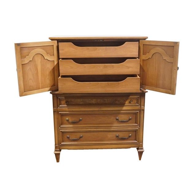 Weiman the Rockwood Collection Solid Cherry Italian Neoclassical 40" Chest on Chest 533-111 For Sale In Kansas City - Image 6 of 15