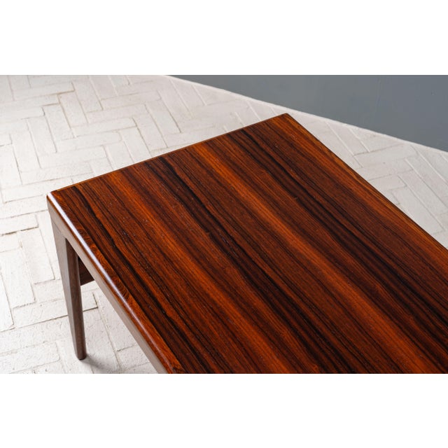 Brown 1960s Johannes Andersen Rosewood Coffee Table For Sale - Image 8 of 12