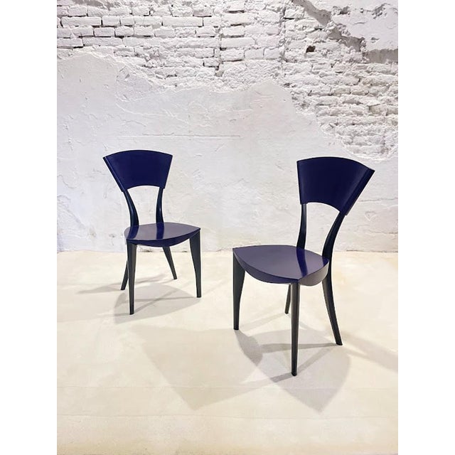 Karina Chairs by J. Mancini & G. Fois-Dorell for Sawaya & Moroni, 1990s, Set of 2 For Sale - Image 4 of 18