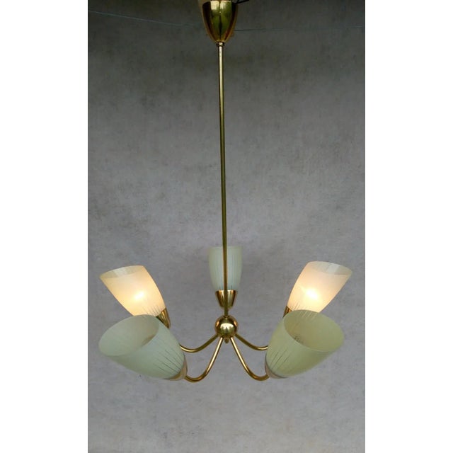 Mid-Century Modern Aluminum Chandelier, 1960s For Sale - Image 6 of 18