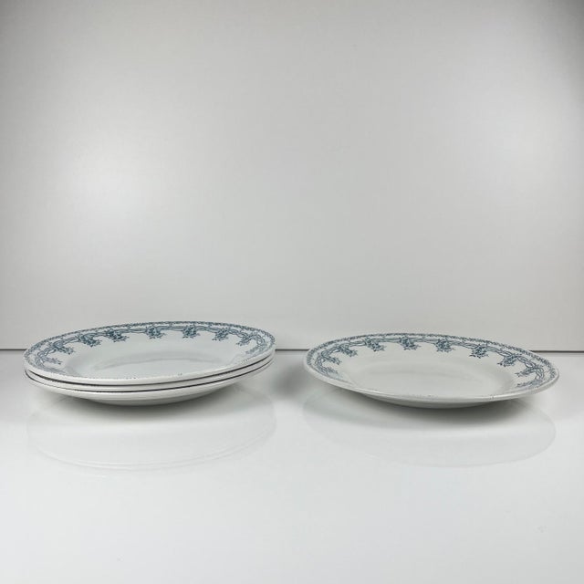 Vintage Dinner Plates from St Amand, 1930, Set of 4 For Sale - Image 3 of 11