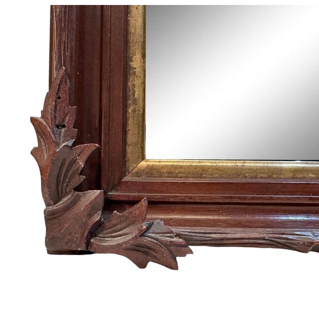 Rustic European Late 19th Century Black Forest Mirror For Sale - Image 3 of 5