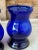 Glass Vintage Hand Blown Cobalt Blue Vases-Pair For Sale - Image 7 of 11