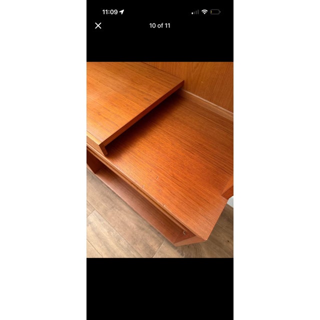 1960s Mid-Century Danish Teak Two-Piece Unit by Poul Hundevad For Sale - Image 9 of 11