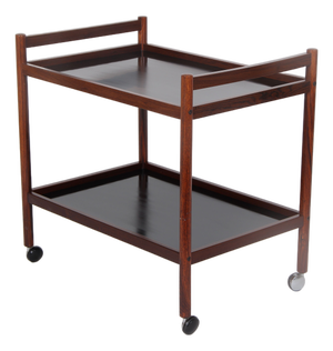 Vintage Rolling Table in Rosewood from Dyrlund, 1970s