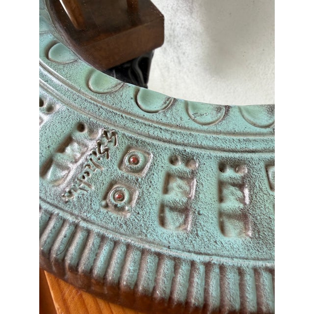Vintage Italian Ceramic Art Mirror, 1990s For Sale - Image 18 of 18