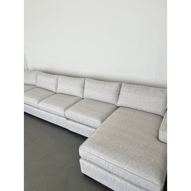 Textile Mitchell Gold + Bob Williams Carson Double Chaise Sectional For Sale - Image 7 of 9