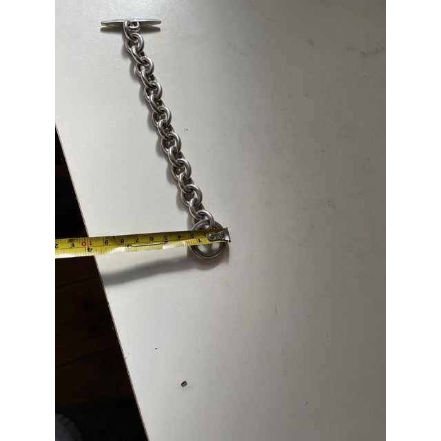 Vintage Danish Sterling Silver Bracelet in the style of Georg Jensen, 1970s For Sale - Image 10 of 12