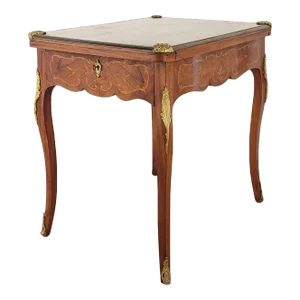 Belle Époque French Inlaid Game Table, Circa 1900