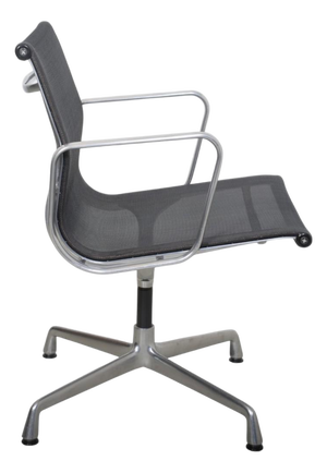EA-108 Chair in Black Mesh and Aluminium by Charles Eames, 2000s