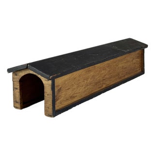 Vintage Mid 20th Century Handmade Wooden Train Tunnel, Decorative Home Accent For Sale