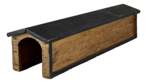 Vintage Mid 20th Century Handmade Wooden Train Tunnel, Decorative Home Accent