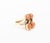 Vintage Modernist 14k Yellow Gold Coral Diamond Ring For Sale - Image 4 of 7