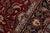 1990s Shabby Chic Floral 1990's Pak-Persian Red/Black Wool Rug - 6'2'' X 9'0'' For Sale - Image 5 of 9