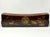 Antique Chinese leather covered hinged wooden pillow box originally used as a pillow and a place to store ones valuables...