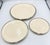 1990s Lenox Moonspun China Platinum Trim Dinner, Salad, Bread 3pc Plate Set For Sale - Image 10 of 10