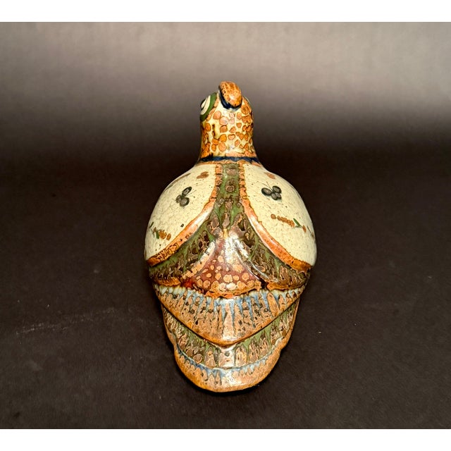 Tan Set of Two Jorge Wilmot Ceramic Quail, Tonalá, Mexico For Sale - Image 8 of 9