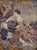 Hand-woven tapestry / tapestry with a figurative romantic scene of a man and a woman in nature. The tapestry is made in a...
