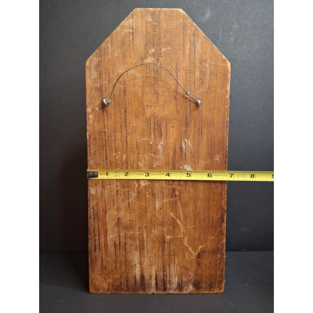 Historical & Design Significance: This mid-20th-century wood relief merges European wood-carving traditions with American...