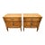 Vintage Neoclassical Fruitwood and Burl Nightstands- A Pair For Sale