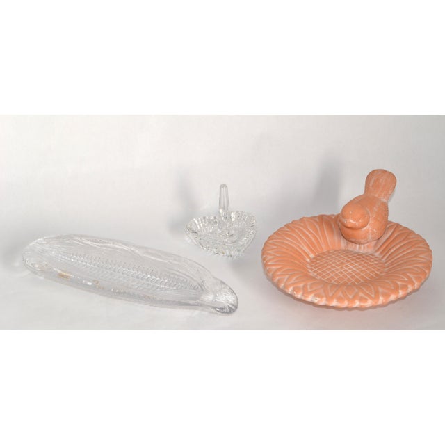 Late 20th Century Waterford Crystal Ribbed Ring Dish Heart Shape Starburst Base For Sale - Image 11 of 12