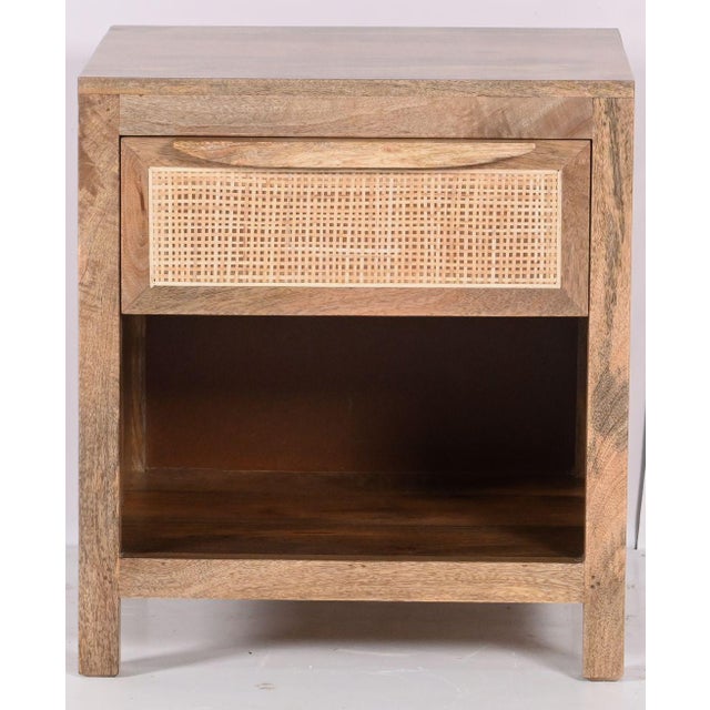Eldridge One Drawer Wood Nightstand by Loomlan For Sale - Image 4 of 7