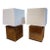 1970s Italian Reeded Wood Table Lamps - a Pair For Sale