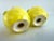 Vintage Majolica Style Lemon Salt & Pepper Shakers – Hand-Painted Ceramic, a Pair For Sale - Image 10 of 10