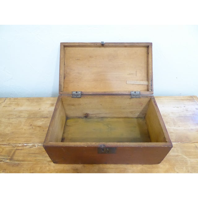 American Antique American Small Painted Document Box For Sale - Image 3 of 5