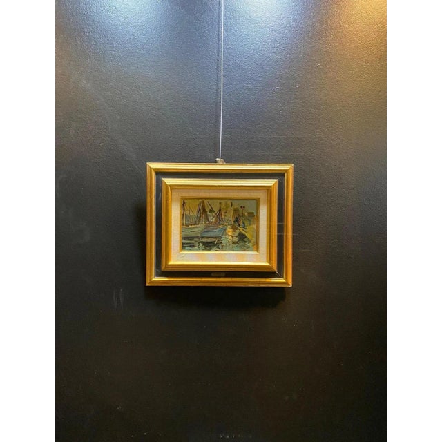 Guillaume Roger, Boats, Oil on Wood For Sale - Image 7 of 9