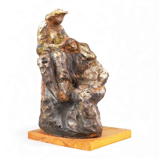 1970s Hand-Sculpted Ceramic Figure by Ester Wallin, Sweden, 1970s For Sale - Image 5 of 8