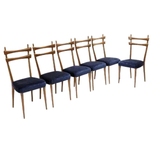 Mid-Century Modern Italian Dining Chairs, Set of 6