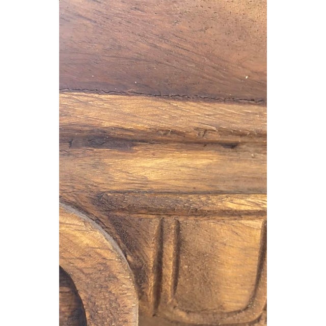 Wood Carved Wood Ionic Column Pedestals For Sale - Image 7 of 7