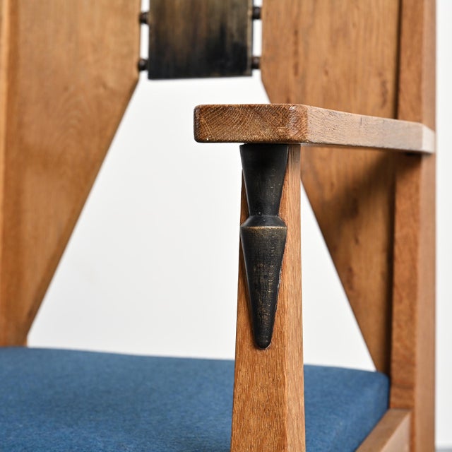 Amsterdamse School Oak Armchairs by J.J. Zijfers, 1928, Set of 2 For Sale - Image 9 of 15