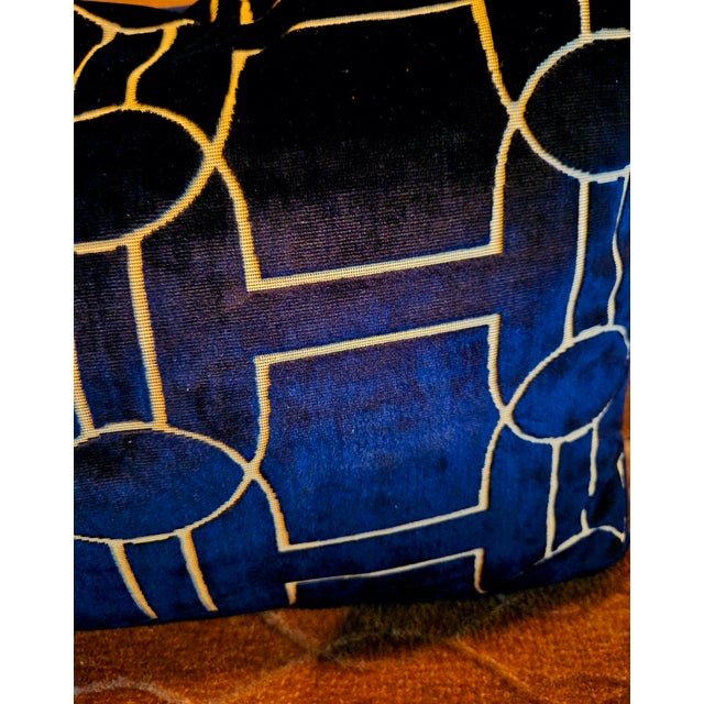 Contemporary Gerald Charles Tolomeo Clarence House Velvet Oblong Throw Pillow For Sale - Image 3 of 3