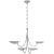 Traditional Thomas O'Brien for Visual Comfort Signature Keira Medium Chandelier in Polished Nickel For Sale - Image 3 of 3