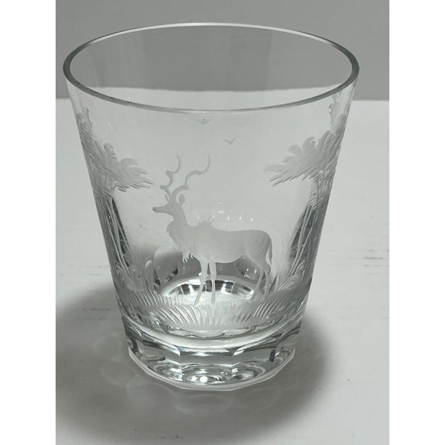 1980s Queen Lace Crystal Double Old Fashioned Glasses- Set of 10 For Sale In Minneapolis - Image 6 of 11