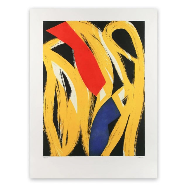 Contemporary Abstract Aquatinte on Paper Print "17m3g-2017" by Alain Clément For Sale