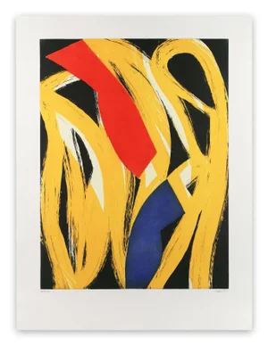 Contemporary Abstract Aquatinte on Paper Print "17m3g-2017" by Alain Clément
