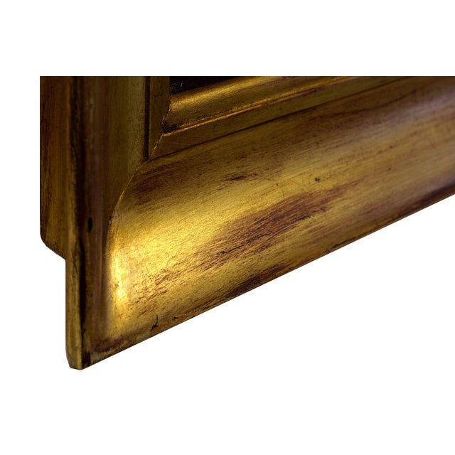 1980s Vintage Wall Mirror with Gold Guantiera Frame, Italy, 1980s For Sale - Image 5 of 7