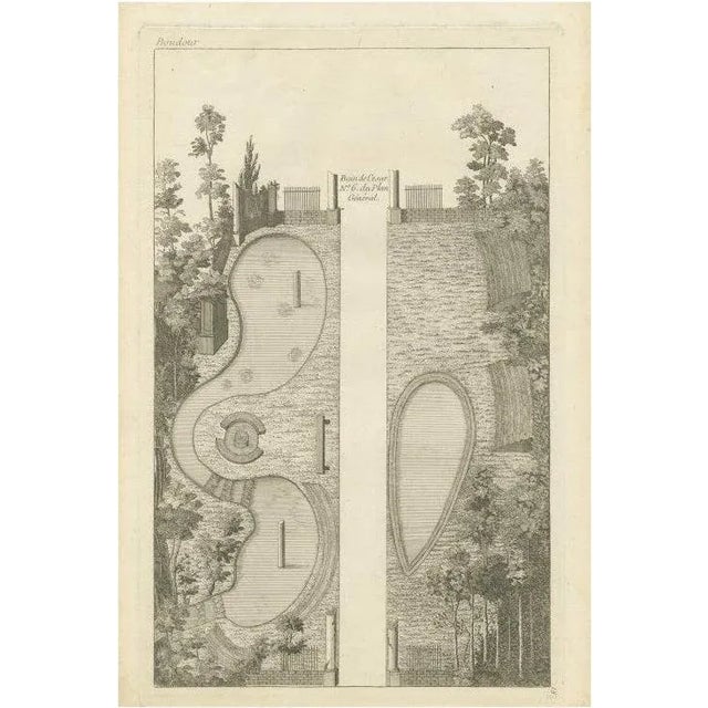 Georg Louis le Rouge, Bain de Cesar, 1785, Paper For Sale - Image 5 of 5