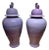 Temple Jars 1980s Purple Pottery a Pair 49” Tall For Sale