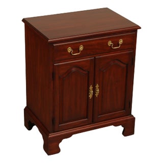 Henkel Harris Chippendale Style Cherry Nightstand For Sale