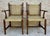 Set of 20th Spanish Walnut Armchairs with Backs and Caned Seats, 1940 For Sale - Image 6 of 7